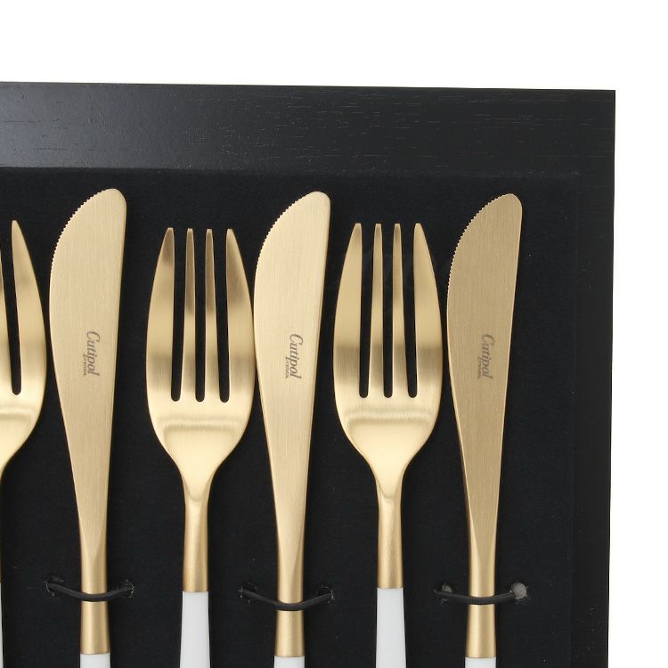 クチポール（Cutipol） ミオ/MIO ホワイトマットゴールド ディナー24点セット