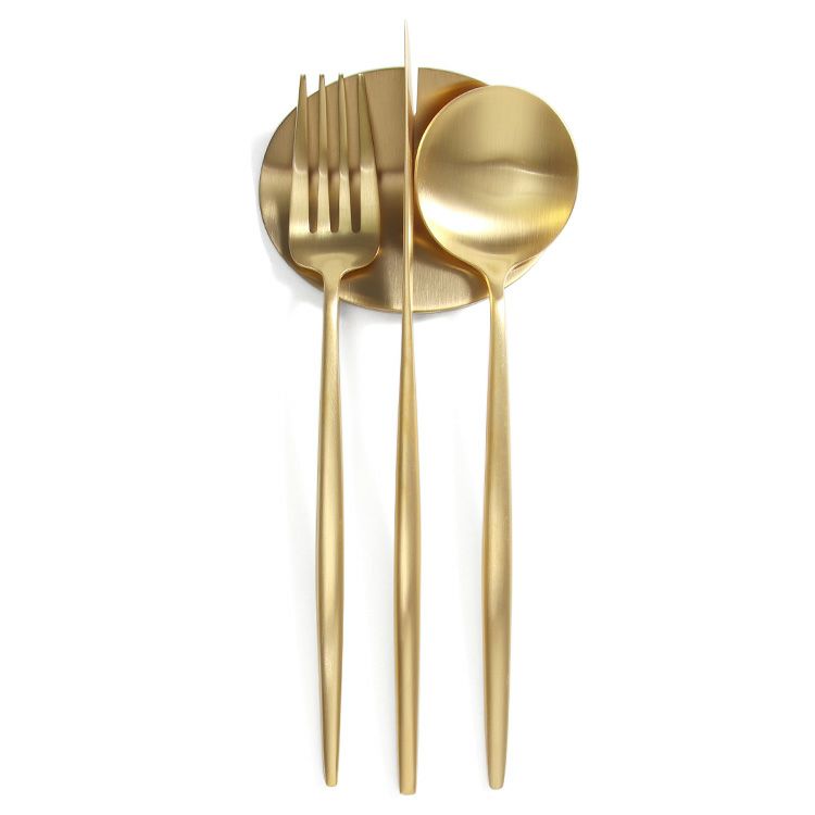 クチポール（Cutipol） ムーンマット/MOON MATT ゴールド ディナー8点セット 化粧箱付