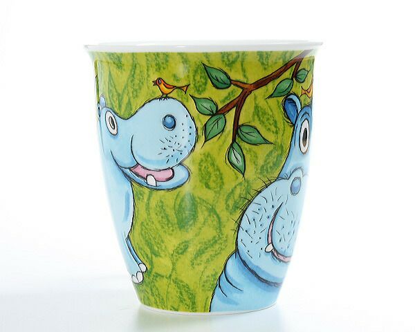 ダヌーン（Dunoon） マグカップ NEVIS 大迫力のカバ GO WILD HIPPO