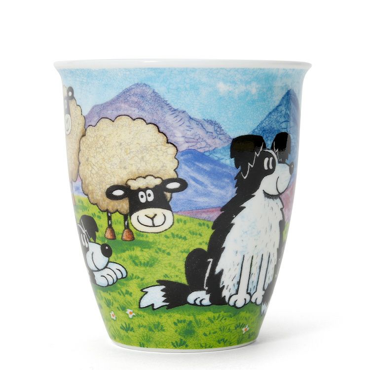 ダヌーン（Dunoon） マグカップ NEVIS 高原で一休み コリー HIGHLAND ANIMALS COLLIE
