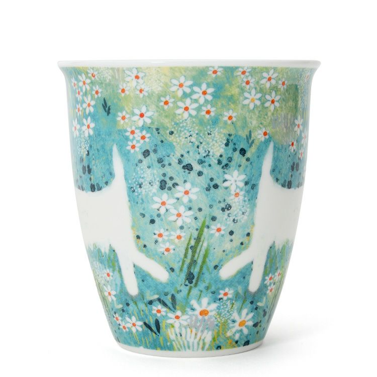 ダヌーン（Dunoon） マグカップ NEVIS お花畑のわんこ FIDO