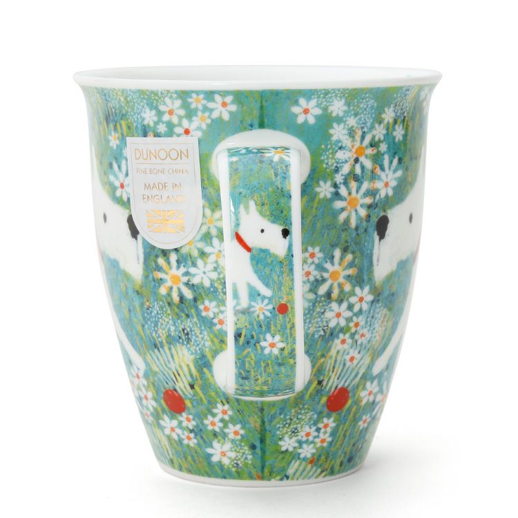 ダヌーン（Dunoon） マグカップ NEVIS お花畑のわんこ FIDO