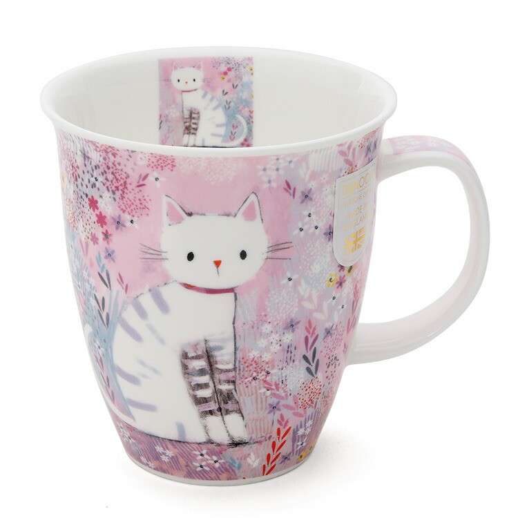 ダヌーン（Dunoon） マグカップ NEVIS お花畑のにゃんこ TIDDLES