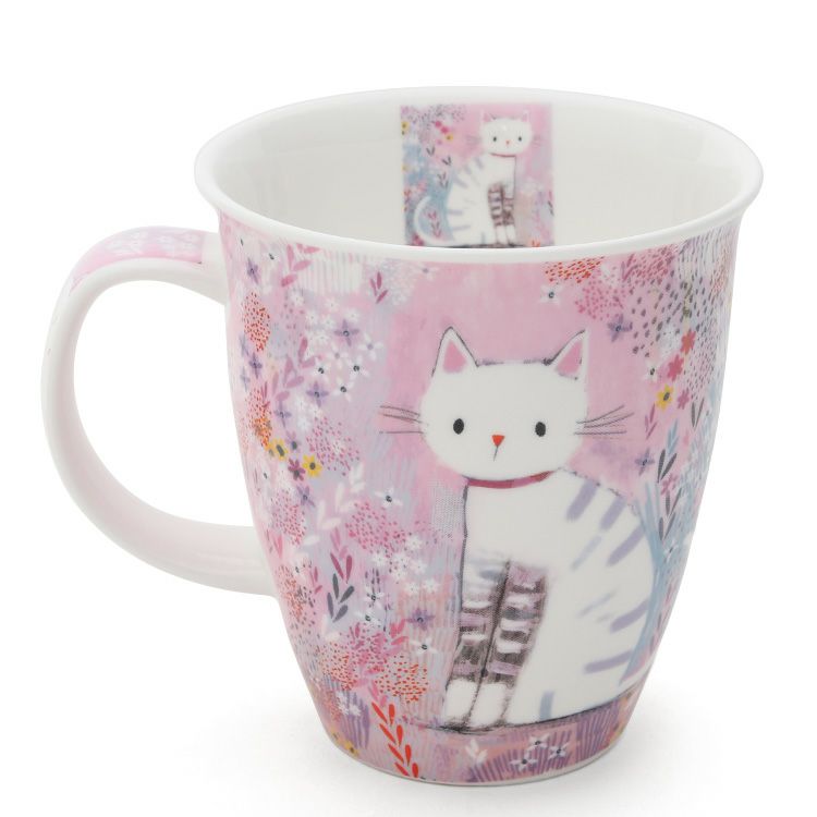 ダヌーン（Dunoon） マグカップ NEVIS お花畑のにゃんこ TIDDLES