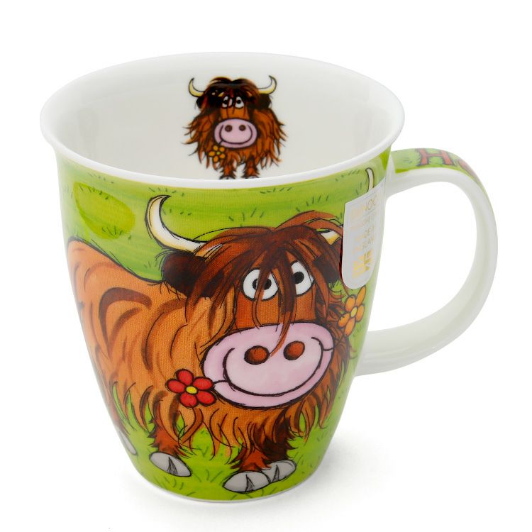 ダヌーン（Dunoon） マグカップ NEVIS お茶目な牛 HIGHLAND GANG Heelan Coo