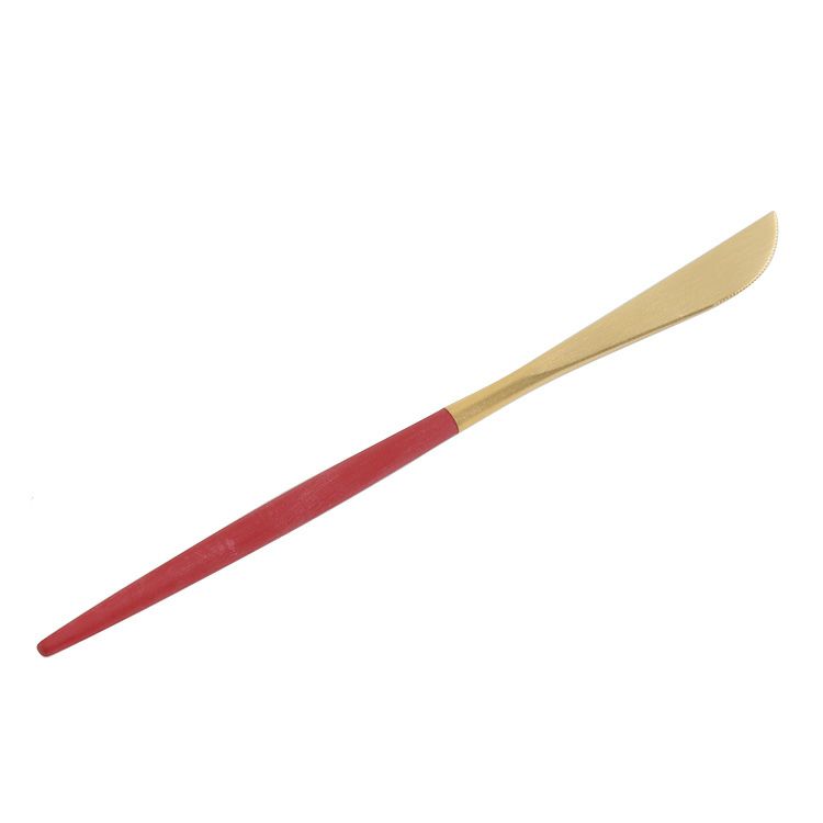 クチポール（Cutipol） ゴア/GOA レッドマットゴールド デザートナイフ [ネコポス対応可(18点まで)]