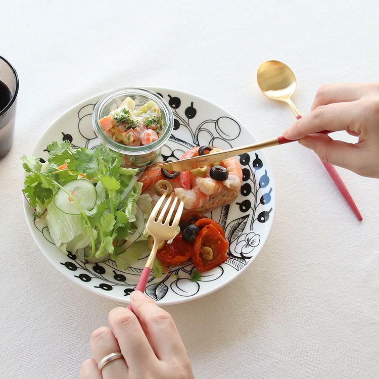 クチポール（Cutipol） ゴア/GOA レッドマットゴールド デザート3点セット [ネコポス対応可(6セットまで)]