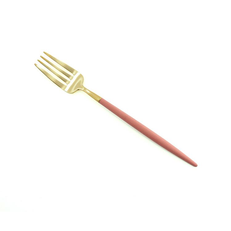 クチポール（Cutipol） ゴア/GOA レッドマットゴールド デザート3点＆カトラリーレスト1点 [ネコポス対応可(4セットまで)]