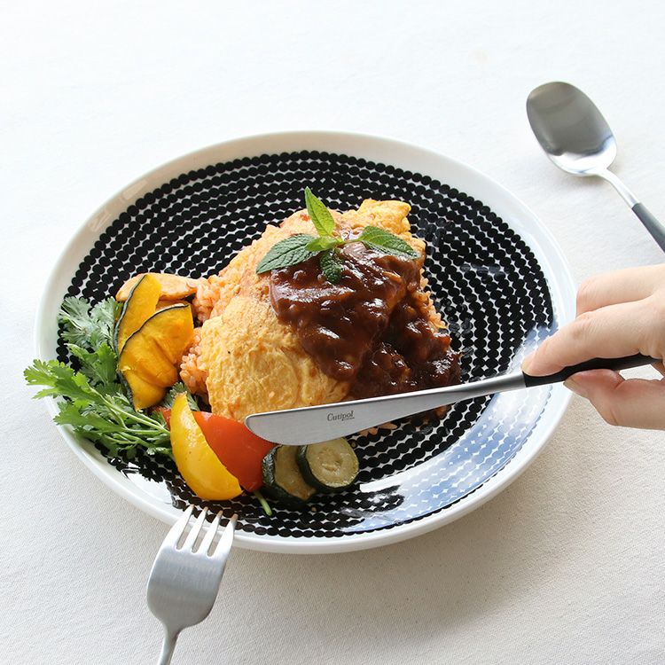 クチポール（Cutipol） ナウ/NAU ブラック ディナーナイフ/テーブルナイフ [ネコポス対応可(18点まで)]