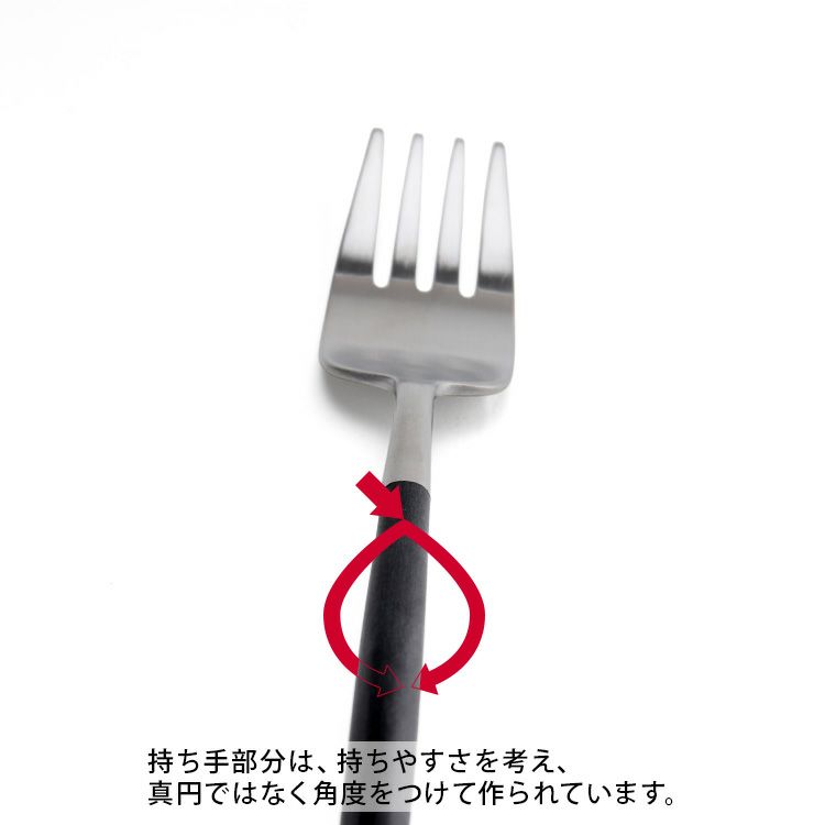 クチポール（Cutipol） ナウ/NAU ブラック ディナーフォーク [ネコポス対応可(18点まで)]
