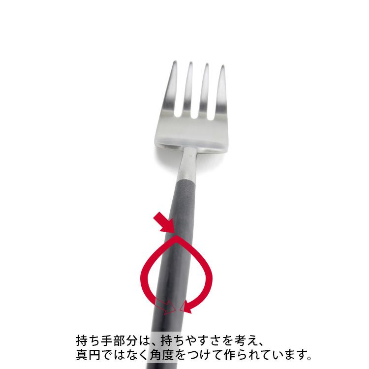 クチポール（Cutipol） ナウ/NAU ブラック デザートフォーク [ネコポス対応可(18点まで)]