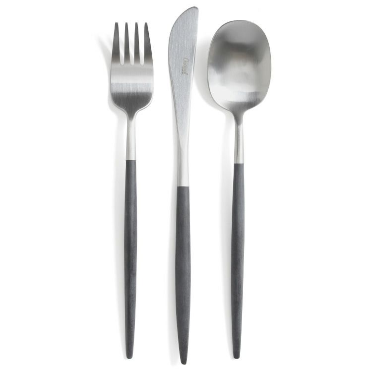 クチポール（Cutipol） ナウ/NAU ブラック ディナー3点セット [ネコポス対応可(6セットまで)]