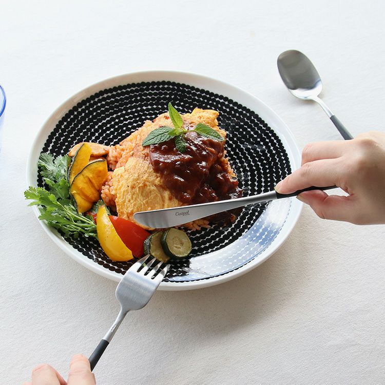 クチポール（Cutipol） ナウ/NAU ブラック ディナー3点セット [ネコポス対応可(6セットまで)]