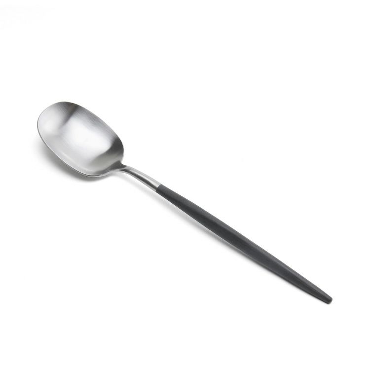 クチポール（Cutipol） ナウ/NAU ブラック ディナー3点＆カトラリーレスト1点 [ネコポス対応可(4セットまで)]