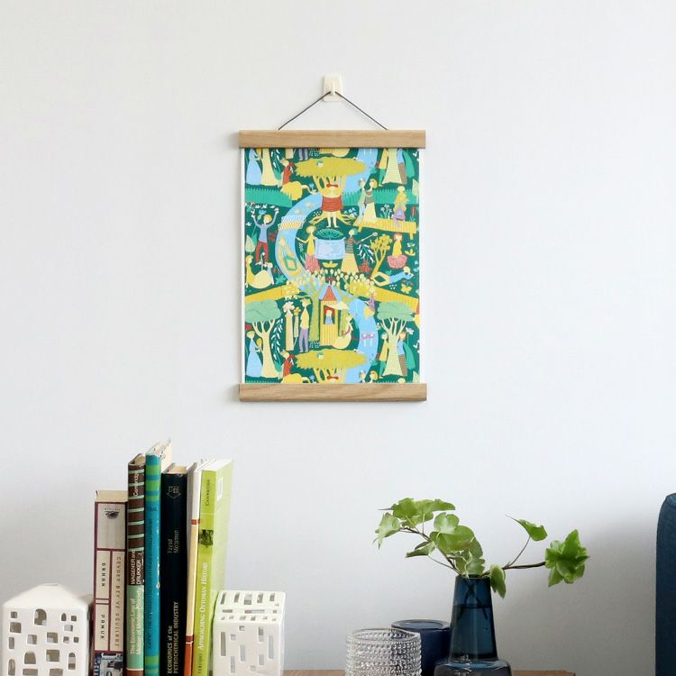 クレモアミル（Creamore Mill） オーク ポスターハンガー Sサイズ