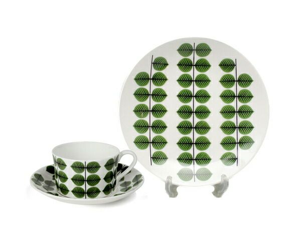 グスタフスベリ（Gustavsberg） ベルソ/Bersa ティーカップ＆ソーサー + プレート 18cm 【復刻版】