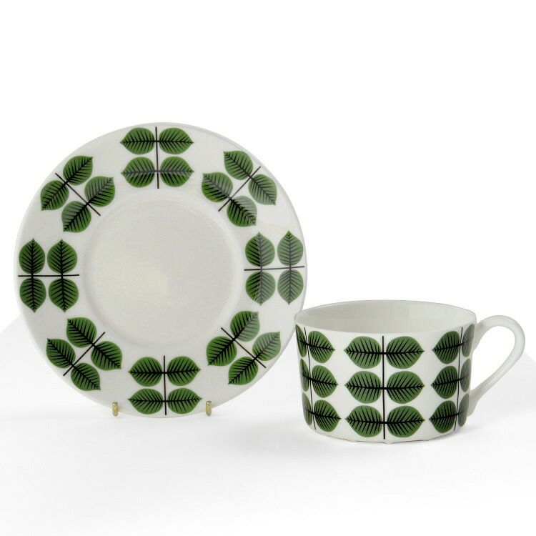 グスタフスベリ（Gustavsberg） ベルソ/Bersa ティーカップ＆ソーサー + プレート 18cm 【復刻版】