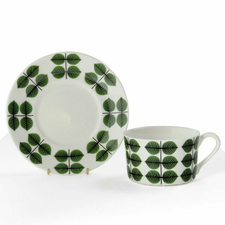 グスタフスベリ（Gustavsberg） ベルソ/Bersa ティーカップ＆ソーサー + プレート 22cm 【復刻版】