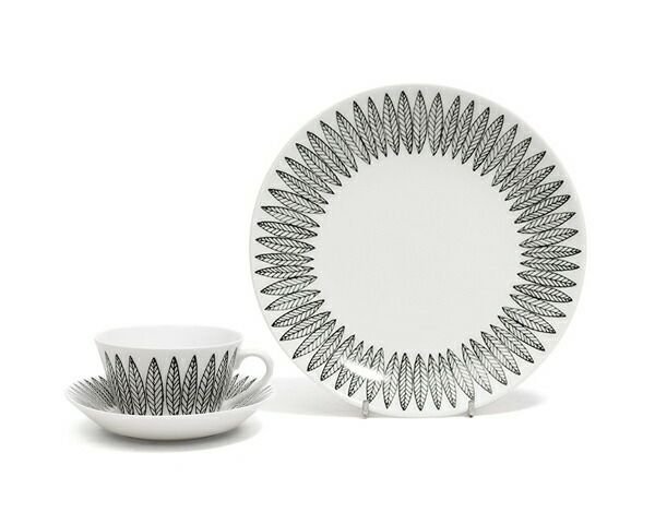 グスタフスベリ（Gustavsberg） サリックス/Salix ティーカップ＆ソーサー + プレート 18cm 【復刻版】