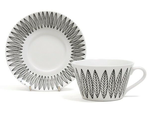 グスタフスベリ（Gustavsberg） サリックス/Salix ティーカップ＆ソーサー + プレート 18cm 【復刻版】