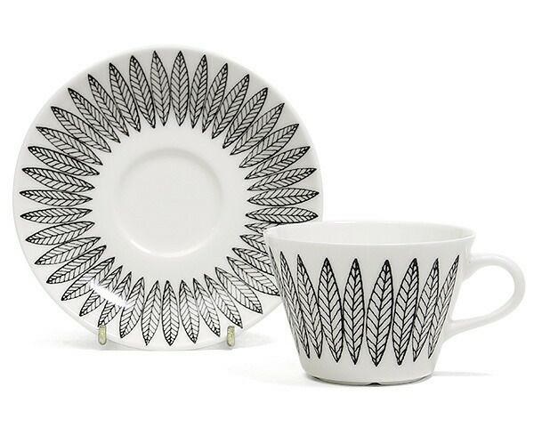 グスタフスベリ（Gustavsberg） サリックス/Salix コーヒーカップ＆ソーサー + プレート 18cm 【復刻版】