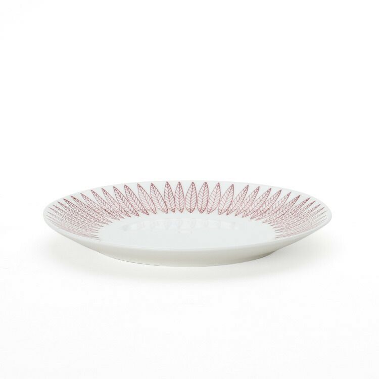 グスタフスベリ（Gustavsberg） サリックス/Salix レッド ティーカップ＆ソーサー + プレート 18cm 【復刻版】