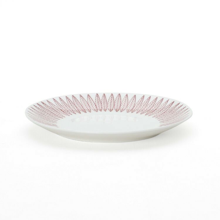 グスタフスベリ（Gustavsberg） サリックス/Salix レッド コーヒーカップ＆ソーサー + プレート 18cm 【復刻版】