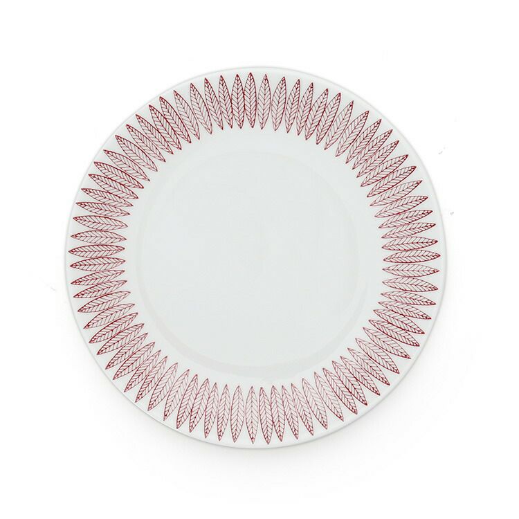 グスタフスベリ（Gustavsberg） サリックス/Salix レッド コーヒーカップ＆ソーサー + プレート 22cm 【復刻版】