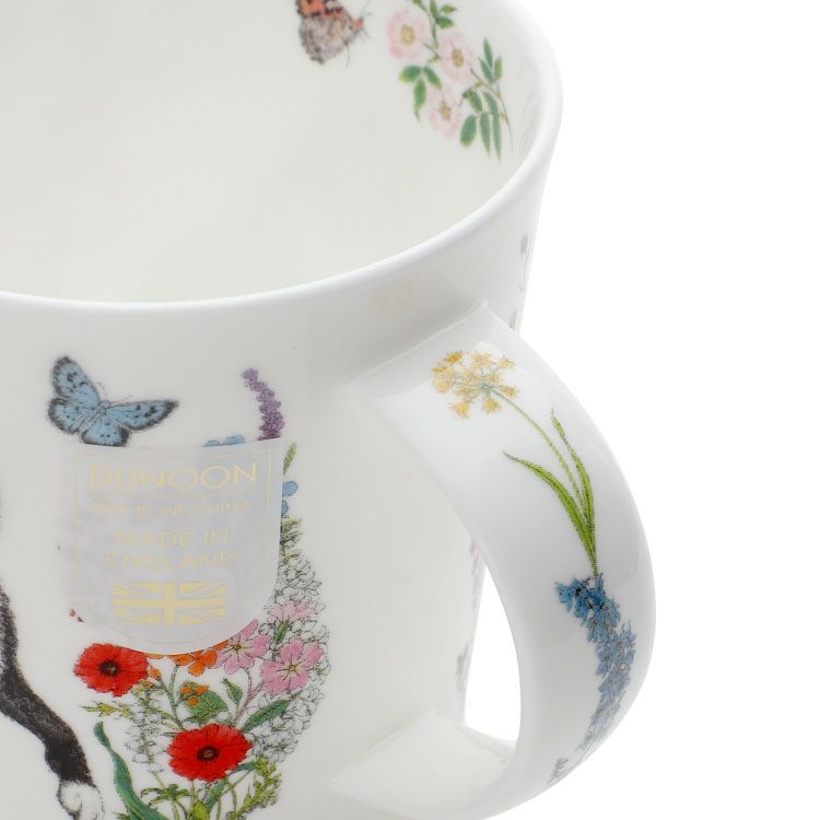 ダヌーン（Dunoon） マグカップ LOMOND フラワーキャット 黒白猫