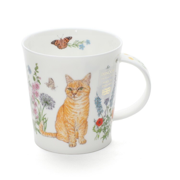 ダヌーン（Dunoon） マグカップ LOMOND フラワーキャット 茶トラ猫
