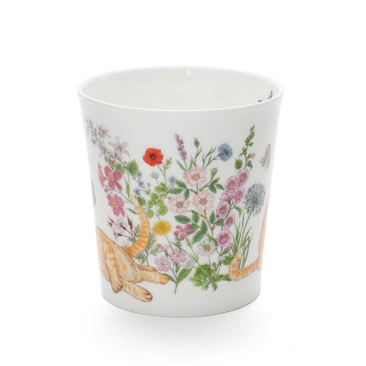 ダヌーン（Dunoon） マグカップ LOMOND フラワーキャット 茶トラ猫