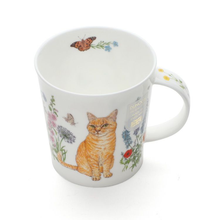 ダヌーン（Dunoon） マグカップ LOMOND フラワーキャット 茶トラ猫