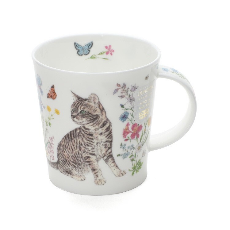 ダヌーン（Dunoon） マグカップ LOMOND フラワーキャット トラ猫