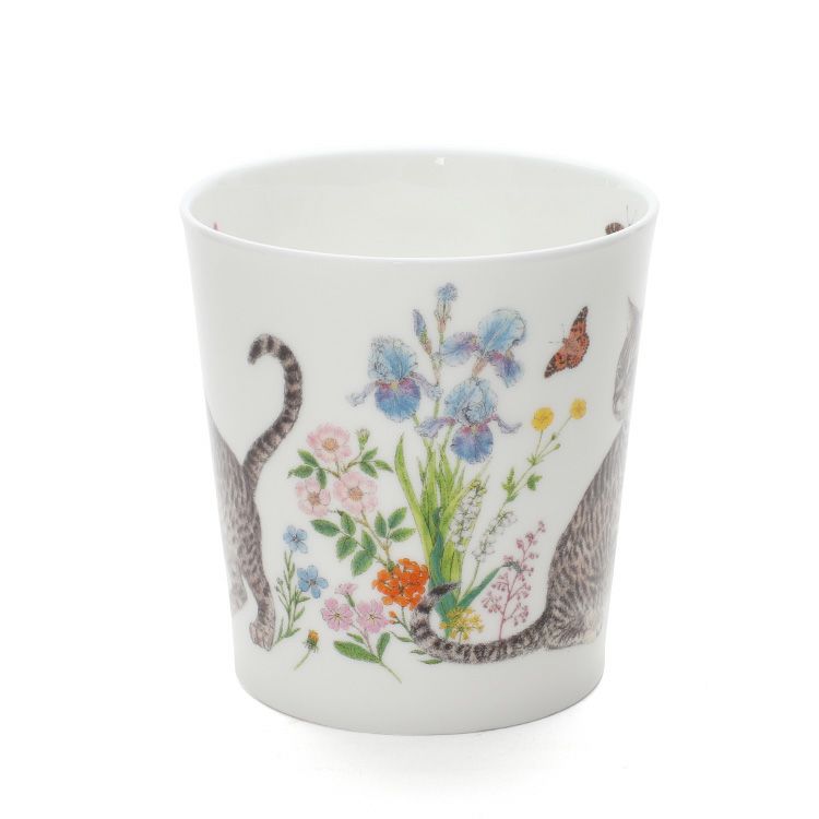 ダヌーン（Dunoon） マグカップ LOMOND フラワーキャット トラ猫