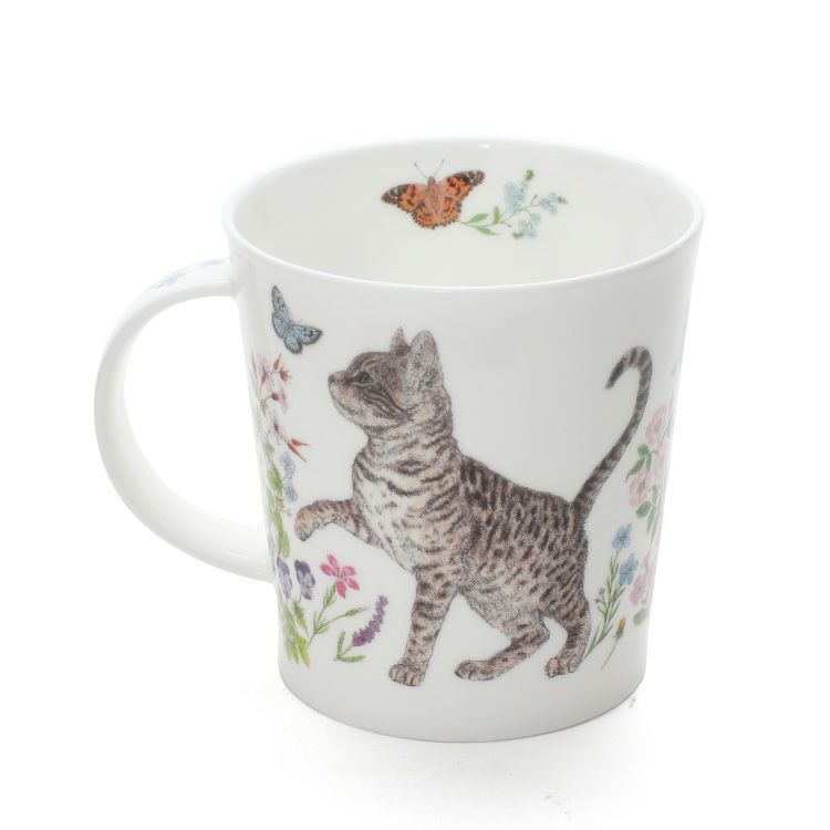 ダヌーン（Dunoon） マグカップ LOMOND フラワーキャット トラ猫