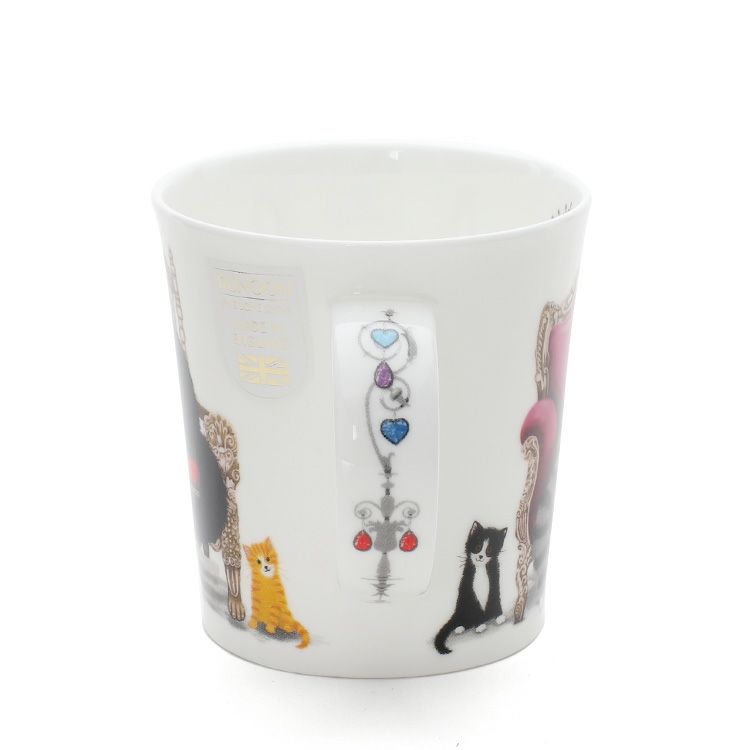 ダヌーン（Dunoon） マグカップ LOMOND 王らしき黒白猫