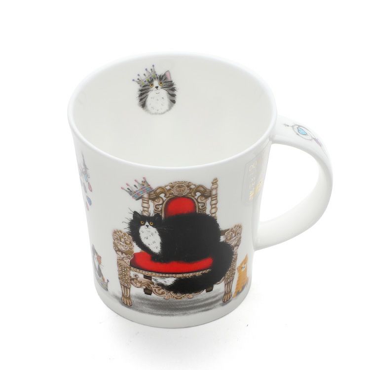 ダヌーン（Dunoon） マグカップ LOMOND 王らしき黒白猫