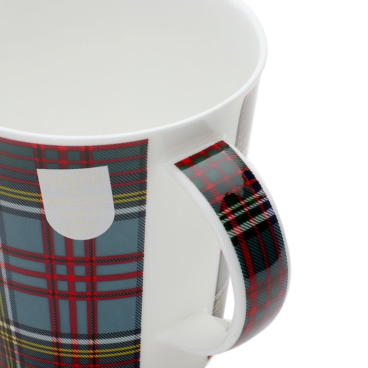 ダヌーン（Dunoon） マグカップ CAIRNGORM タータンチェック ブルー×レッド