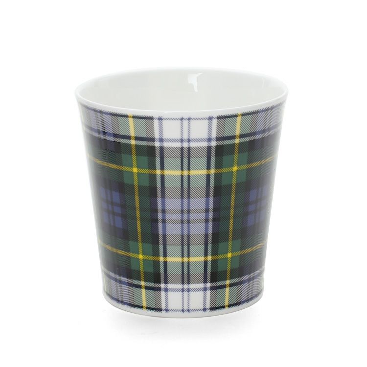 ダヌーン（Dunoon） マグカップ CAIRNGORM タータンチェック ホワイト×グリーン