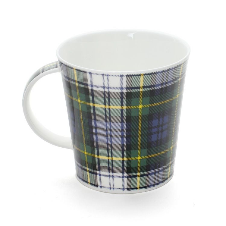ダヌーン（Dunoon） マグカップ CAIRNGORM タータンチェック ホワイト×グリーン