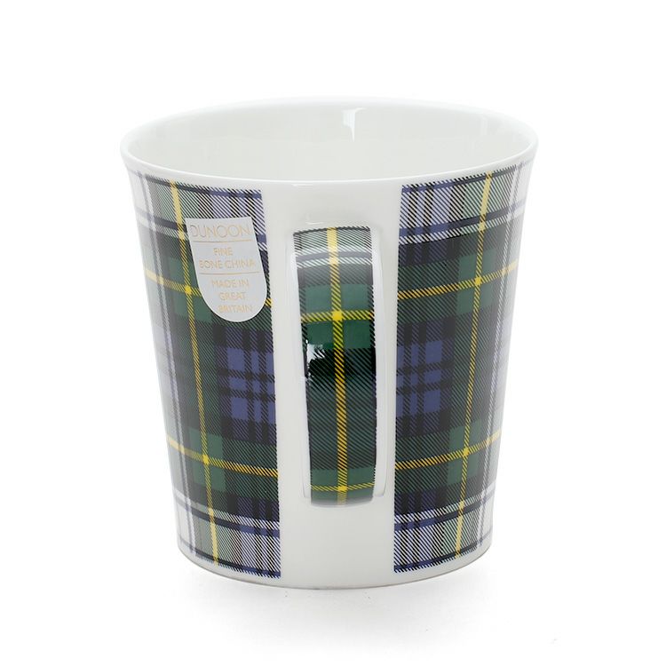 ダヌーン（Dunoon） マグカップ CAIRNGORM タータンチェック ホワイト×グリーン