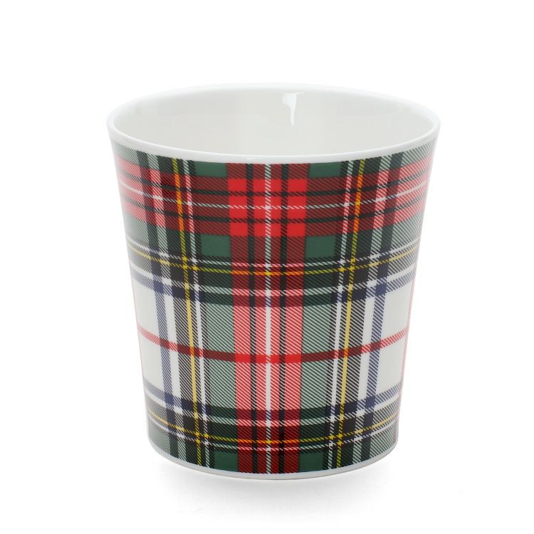 ダヌーン（Dunoon） マグカップ CAIRNGORM タータンチェック ホワイト×レッド