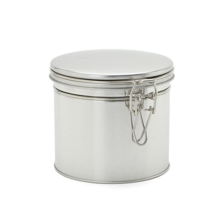 サイドバイサイド（SIDE BY SIDE） シルバー ブリキのお茶缶 3点セット