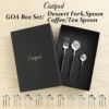 クチポール（Cutipol） GOA/ゴア ティー3点セット(デザートスプーン/デザートフォーク/ティースプーン） ギフトボックス入り