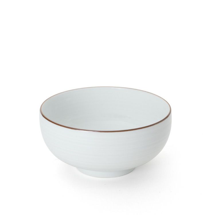 白山陶器 白磁千段 汁碗 12cm