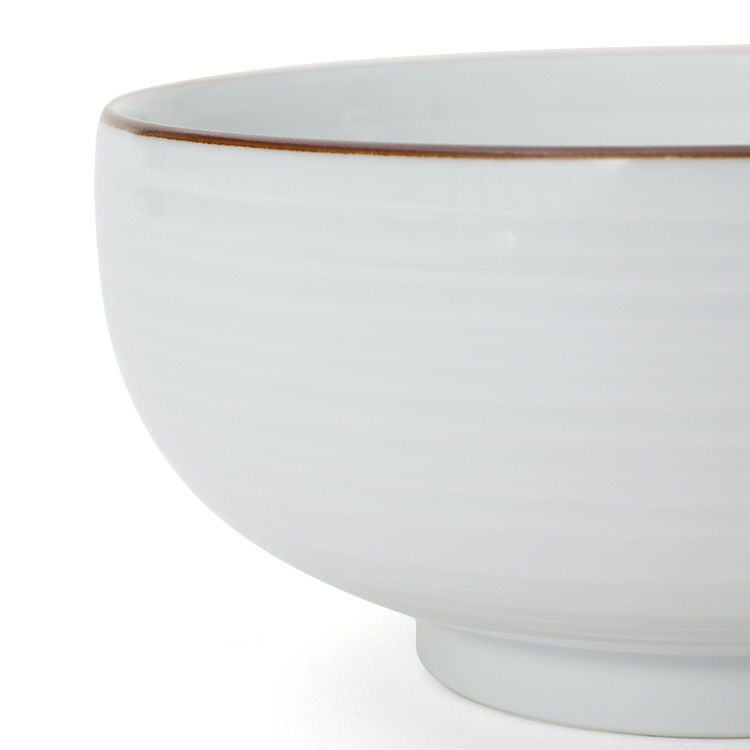 白山陶器 白磁千段 汁碗 12cm