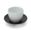 白山陶器 エスライン 湯のみ猪口＆陶茶托（ソーサー) セット S-line