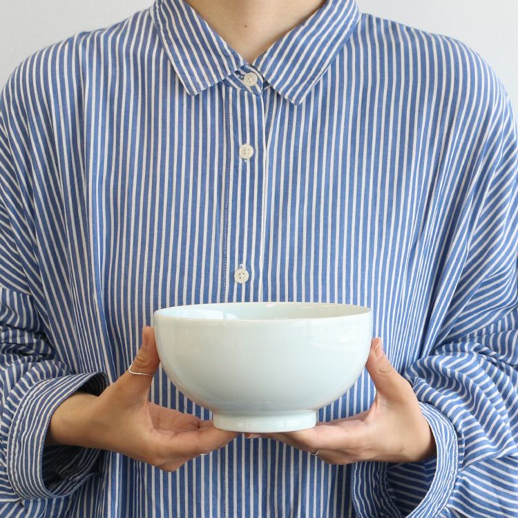 白山陶器 5寸深めん丼 16cm