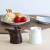 白山陶器 G型しょうゆさし 鉄砂 小サイズ