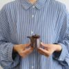 白山陶器 G型しょうゆさし 鉄砂 小サイズ